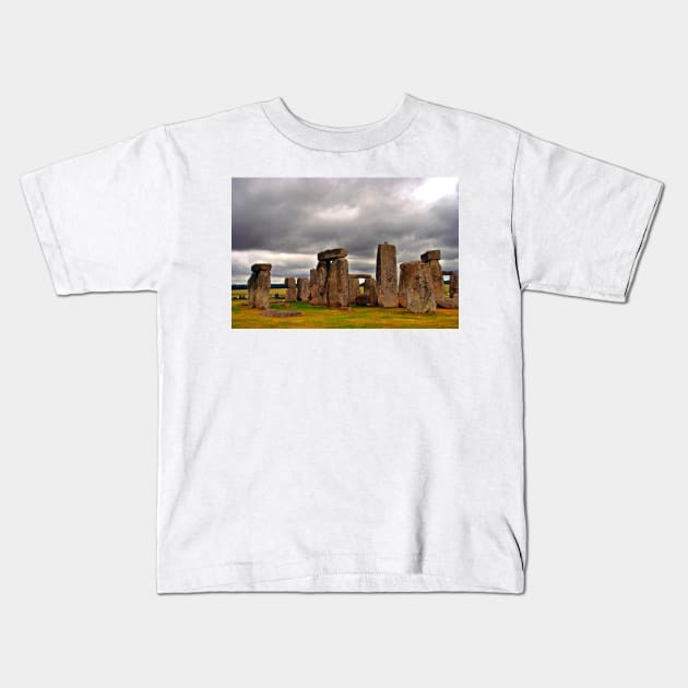 Stonehenge Wiltshire England UK Kids T-Shirt by AndyEvansPhotos